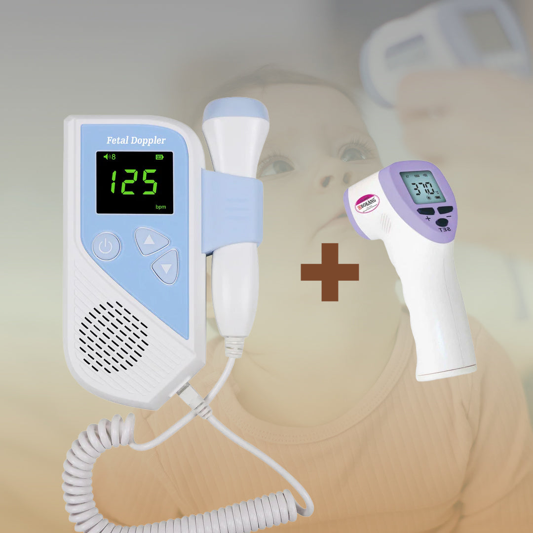 Detector de Latidos Fetal Sinohero + Termómetro Digital sin contacto