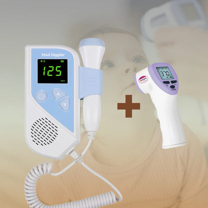 Detector de Latidos Fetal Sinohero + Termómetro Digital sin contacto