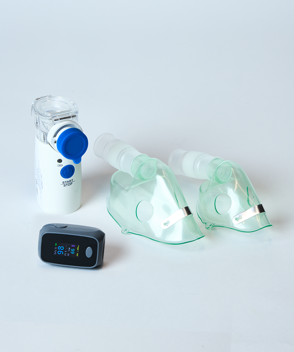 Nebulizador Ultrasónico Portatil + Oximetro de Pulso Modelo S-9 B